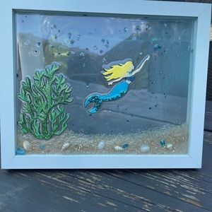 Hand made resin mermaid picture